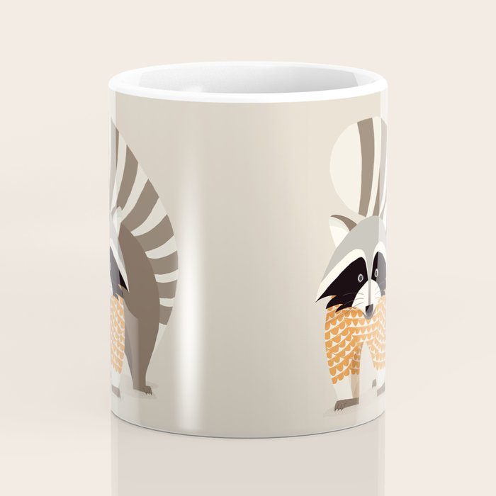 Whimsical Raccoon Coffee Mug Gallery Image 4