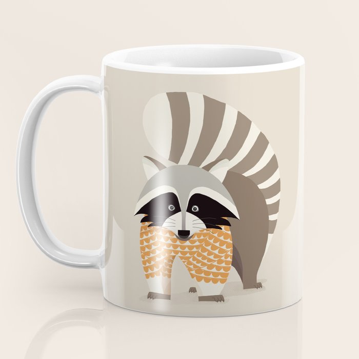 Whimsical Raccoon Coffee Mug Gallery Image 3