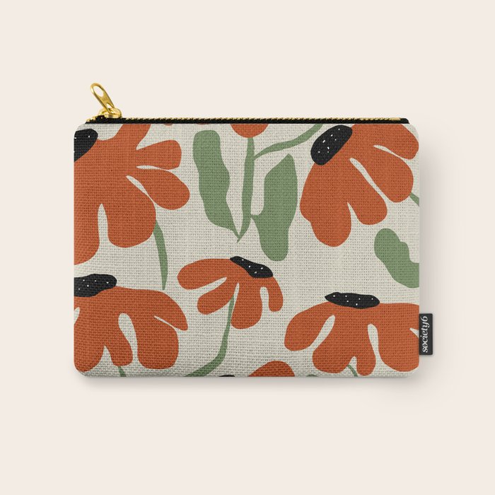 Cute smiley flowers  Carry All Pouch Gallery Image 1