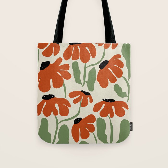 Cute smiley flowers  Tote Bag Gallery Image 1