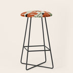 Cute smiley flowers  Stool Gallery Image 1