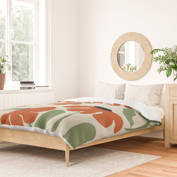 Cute smiley flowers  Duvet Cover Gallery Image 2