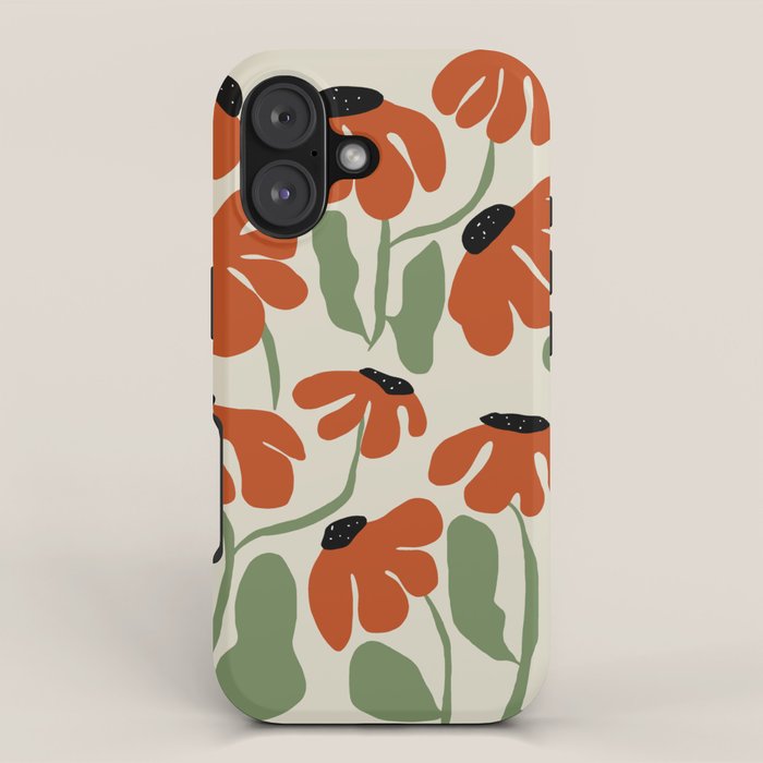 Cute smiley flowers  iPhone Case Gallery Image 1