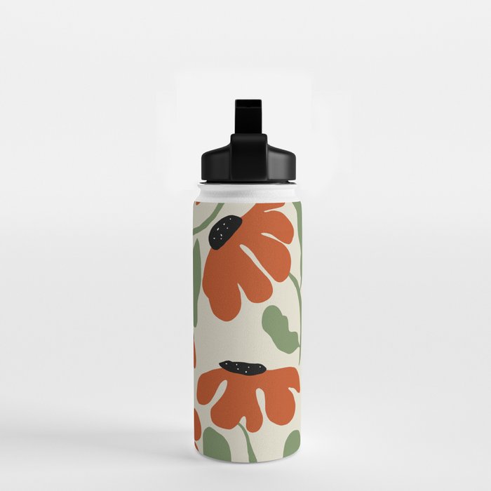 Cute smiley flowers  Water Bottle Gallery Image 2