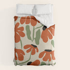 Cute smiley flowers  Duvet Cover Gallery Image 6