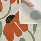 Cute smiley flowers  Wall Tapestry Gallery Image 3