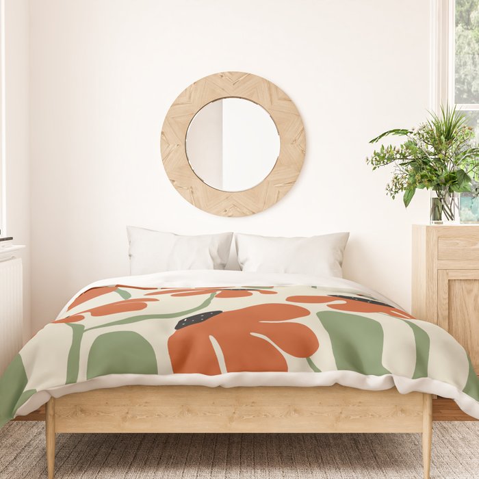 Cute smiley flowers  Duvet Cover Gallery Image 3