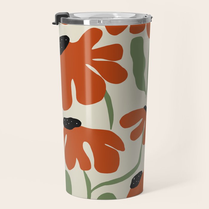 Cute smiley flowers  Travel Mug Gallery Image 3
