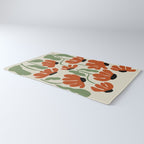 Cute smiley flowers  Rug Gallery Image 3
