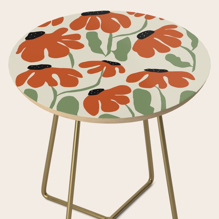 Cute smiley flowers  Side Table Gallery Image 2