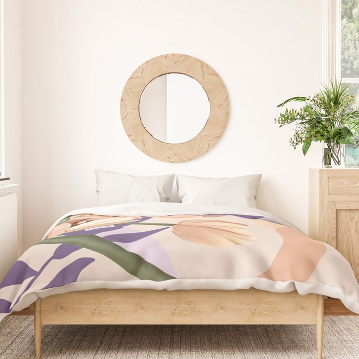 Large pink flowers MP3 Duvet Cover Gallery Image 3