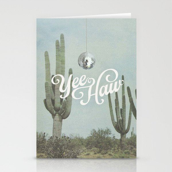 Yee Haw Disco Cactus Stationery Card Gallery Image 2