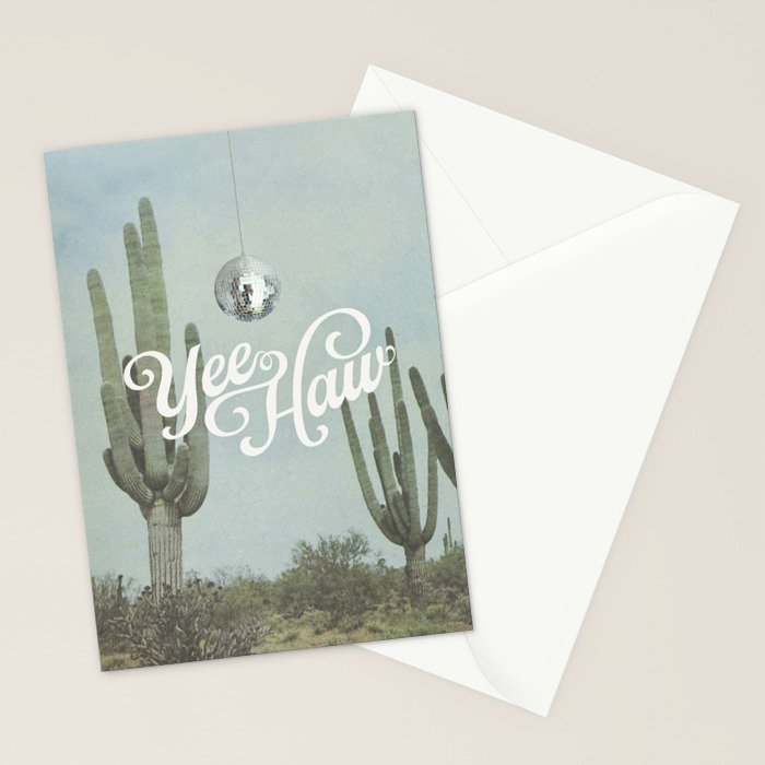 Yee Haw Disco Cactus Stationery Card Gallery Image 2