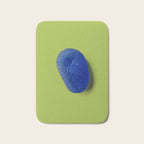  Blue seaglass on green, japandi minimalist Bath Mat Gallery Image 1