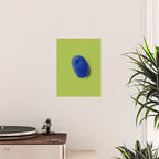  Blue seaglass on green, japandi minimalist Poster Gallery Image 2