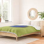  Blue seaglass on green, japandi minimalist Duvet Cover Gallery Image 2