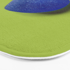  Blue seaglass on green, japandi minimalist Bath Mat Gallery Image 3