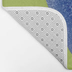  Blue seaglass on green, japandi minimalist Bath Mat Gallery Image 2
