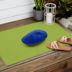  Blue seaglass on green, japandi minimalist Outdoor Rug Gallery Image 2