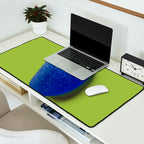  Blue seaglass on green, japandi minimalist Desk Mat Gallery Image 2