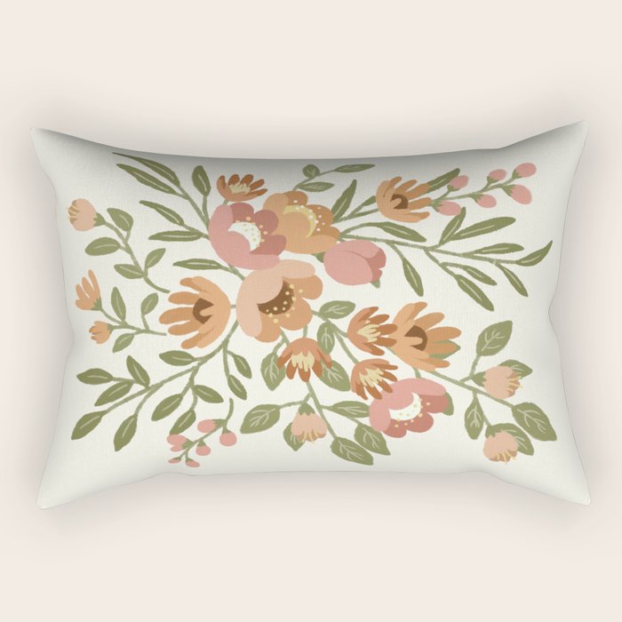 Freya Flowers Rectangular Pillow Gallery Image 2