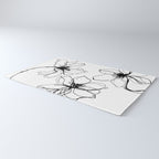 Bold Line Art Flowers Rug Gallery Image 3