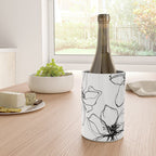 Bold Line Art Flowers Wine Chiller Gallery Image 4