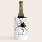 Bold Line Art Flowers Wine Chiller Gallery Image 2