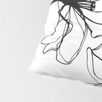 Bold Line Art Flowers Pillow Sham Gallery Image 4
