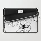 Bold Line Art Flowers Laptop Sleeve Gallery Image 2