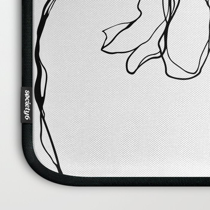 Bold Line Art Flowers Laptop Sleeve Gallery Image 3