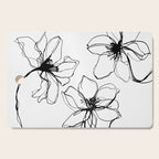 Bold Line Art Flowers Cutting Board Gallery Image 1