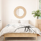 Bold Line Art Flowers Duvet Cover Gallery Image 3