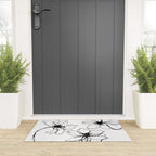 Bold Line Art Flowers Welcome Mat Gallery Image 3