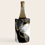 Minimal Black and Gold Mountains Wine Chiller Gallery Image 1