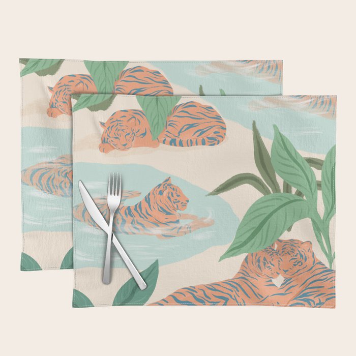 Chilling Tigers Placemat Gallery Image 1