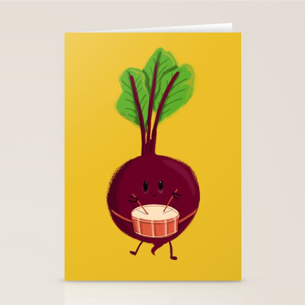 Beet's drum beat Stationery Card Gallery Image 1