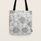 Vintage Tokyo Japan Postmark Pattern Tote Bag Gallery Image 1
