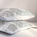 Vintage Tokyo Japan Postmark Pattern Pillow Sham Gallery Image 3
