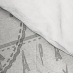 Vintage Tokyo Japan Postmark Pattern Comforter Gallery Image 4