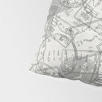 Vintage Tokyo Japan Postmark Pattern Pillow Sham Gallery Image 4