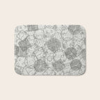 Vintage Tokyo Japan Postmark Pattern Bath Mat Gallery Image 1