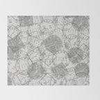 Vintage Tokyo Japan Postmark Pattern Throw Blanket Gallery Image 2