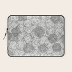 Vintage Tokyo Japan Postmark Pattern Laptop Sleeve Gallery Image 1