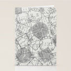 Vintage Tokyo Japan Postmark Pattern Stationery Card Gallery Image 2