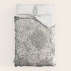 Vintage Tokyo Japan Postmark Pattern Comforter Gallery Image 6