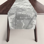Vintage Tokyo Japan Postmark Pattern Table Runner Gallery Image 1