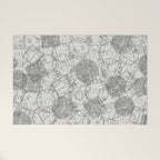 Vintage Tokyo Japan Postmark Pattern Welcome Mat Gallery Image 1
