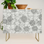 Vintage Tokyo Japan Postmark Pattern Credenza Gallery Image 1