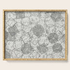 Vintage Tokyo Japan Postmark Pattern Serving Tray Gallery Image 1